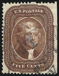 Sale 1040, Lot 1241, 5c-10c 1857-60 Issue (Scott 27-35)