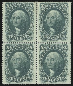 Sale 1040, Lot 1257, 5c-10c 1857-60 Issue (Scott 27-35)