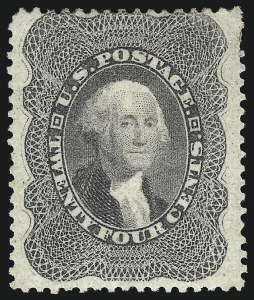 Sale 1040, Lot 1262, 12c-90c 1857-60 Issue (Scott 36B-39)