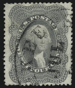 Sale 1040, Lot 1263, 12c-90c 1857-60 Issue (Scott 36B-39)