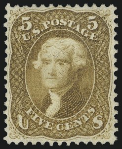 Sale 1040, Lot 1289, 1861-66 Issue and Encased Postage (Scott 56-78)