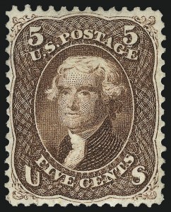 Sale 1040, Lot 1300, 1861-66 Issue and Encased Postage (Scott 56-78)
