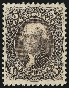 Sale 1040, Lot 1301, 1861-66 Issue and Encased Postage (Scott 56-78)
