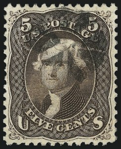 Sale 1040, Lot 1302, 1861-66 Issue and Encased Postage (Scott 56-78)