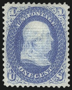Sale 1040, Lot 1334, 1867-68 Grilled Issue (Scott 83-101)