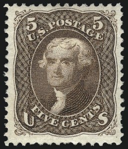 Sale 1040, Lot 1352, 1875 Re-Issue of 1861-66 Issue (Scott 102-111)