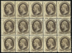 Sale 1040, Lot 1424, 1873-75 Bank Note Issue (Scott 156-179)