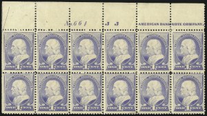 Sale 1040, Lot 1453, 1879-88 Bank Note Issues (Scott 182-218)