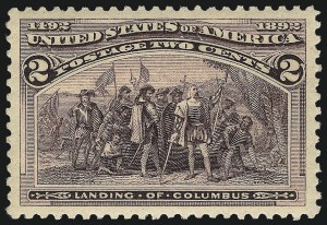 Sale 1040, Lot 1476, 1893 Columbian Issue, 1c thru 50c, Singles (Scott 230-240)