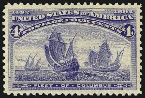 Sale Number 1040, Lot Number 1479, 1893 Columbian Issue, 1c thru 50c, Singles (Scott 230-240) Sale Number 1040, Lot Number 1479, 1893 Columbian Issue, 1c thru 50c, Singles (Scott 230-240)