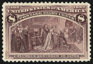 Sale 1040, Lot 1485, 1893 Columbian Issue, 1c thru 50c, Singles (Scott 230-240)