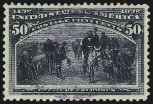Sale 1040, Lot 1494, 1893 Columbian Issue, 1c thru 50c, Singles (Scott 230-240)
