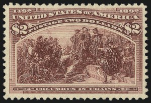 Sale 1040, Lot 1499, 1893 Columbian Issue, $1.00-$5.00, Singles (Scott 241-245)