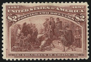 Sale 1040, Lot 1500, 1893 Columbian Issue, $1.00-$5.00, Singles (Scott 241-245)