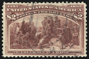 Sale 1040, Lot 1501, 1893 Columbian Issue, $1.00-$5.00, Singles (Scott 241-245)