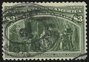 Sale 1040, Lot 1507, 1893 Columbian Issue, $1.00-$5.00, Singles (Scott 241-245)