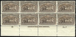 Sale 1040, Lot 1530, 1893 Columbian Issue, Multiples (Scott 230-240)