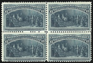 Sale 1040, Lot 1545, 1893 Columbian Issue, Multiples, cont. incl. Panes & Sheets (Scott 230-245)