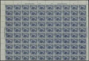 Sale 1040, Lot 1556, 1893 Columbian Issue, Multiples, cont. incl. Panes & Sheets (Scott 230-245)