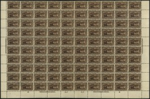 Sale 1040, Lot 1557, 1893 Columbian Issue, Multiples, cont. incl. Panes & Sheets (Scott 230-245)