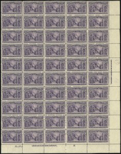 Sale 1040, Lot 1558, 1893 Columbian Issue, Multiples, cont. incl. Panes & Sheets (Scott 230-245)