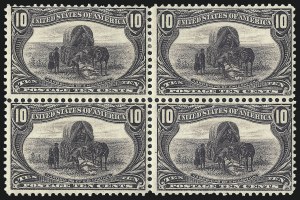 Sale 1040, Lot 1606, 1898 Trans-Mississippi Issue, Multiples (Scott 285-293)