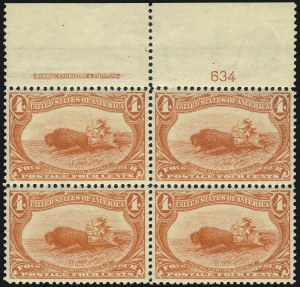 Sale 1040, Lot 1608, 1898 Trans-Mississippi Issue, Multiples (Scott 285-293)