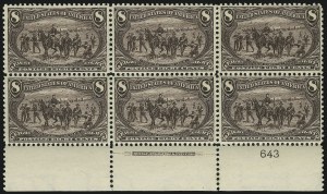 Sale 1040, Lot 1610, 1898 Trans-Mississippi Issue, Multiples (Scott 285-293)