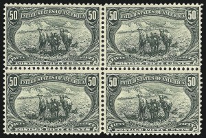 Sale 1040, Lot 1611, 1898 Trans-Mississippi Issue, Multiples (Scott 285-293)