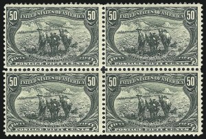 Sale 1040, Lot 1612, 1898 Trans-Mississippi Issue, Multiples (Scott 285-293)