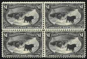 Sale 1040, Lot 1614, 1898 Trans-Mississippi Issue, Multiples (Scott 285-293)