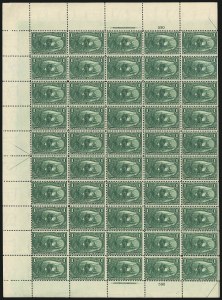 Sale 1040, Lot 1616, 1898 Trans-Mississippi Issue, Multiples (Scott 285-293)
