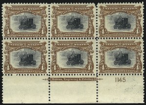 Sale 1040, Lot 1634, 1901 Pan-American Issue incl. Multiples (Scott 294-299)