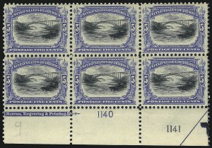 Sale 1040, Lot 1635, 1901 Pan-American Issue incl. Multiples (Scott 294-299)