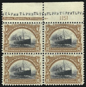 Sale 1040, Lot 1646, 1901 Pan-American Issue incl. Multiples (Scott 294-299)
