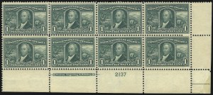 Sale 1040, Lot 1684, Louisiana Purchase and Jamestown Issues (Scott 323-330)