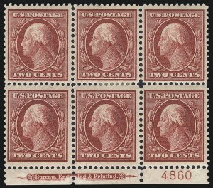 Sale 1040, Lot 1727, 1909 Bluish Paper Issue (Scott 357-366)