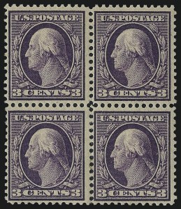 Sale 1040, Lot 1730, 1909 Bluish Paper Issue (Scott 357-366)