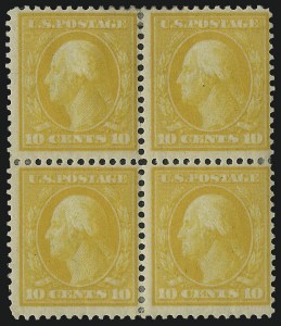 Sale 1040, Lot 1738, 1909 Bluish Paper Issue (Scott 357-366)
