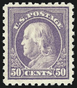 Sale 1040, Lot 1861, 1916-17 Issues (Scott 462-491), 50c Light Violet (477) Sale 1040, Lot 1861, 1916-17 Issues (Scott 462-491)