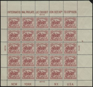 Sale 1040, Lot 2008, 1923-33 Issues (Scott 577-734a), 2c White Plains Souvenir Sheet (630) Sale 1040, Lot 2008, 1923-33 Issues (Scott 577-734a)
