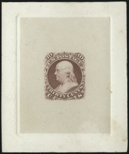 Sale 1044, Lot 27, Essays and Proofs (1861 Issue)