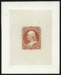 Sale 1044, Lot 28, Essays and Proofs (1861 Issue)