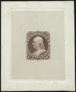 Sale 1044, Lot 29, Essays and Proofs (1861 Issue)