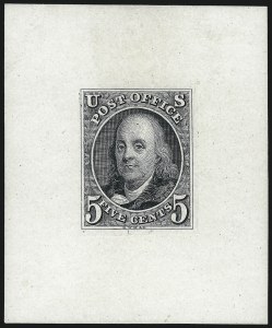 Sale 1044, Lot 4, Essays and Proofs (1847 thru 1857 Issues)