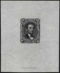 Sale 1044, Lot 43, Essays and Proofs (1861 Issue)