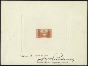 Sale 1044, Lot 75, Essays and Proofs (1869 Issue thru 20th Century)