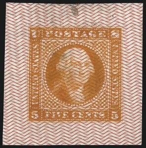 Sale 1048, Lot 112, Essays and Proofs: 1869 Pictorial Issue Safety Paper Essays