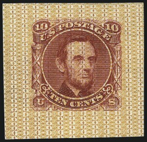 Sale 1048, Lot 119, Essays and Proofs: 1869 Pictorial Issue Safety Paper Essays