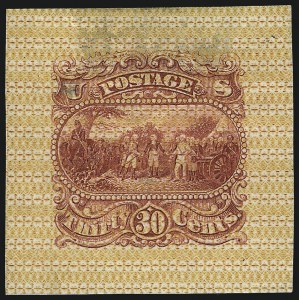 Sale 1048, Lot 120, Essays and Proofs: 1869 Pictorial Issue Safety Paper Essays